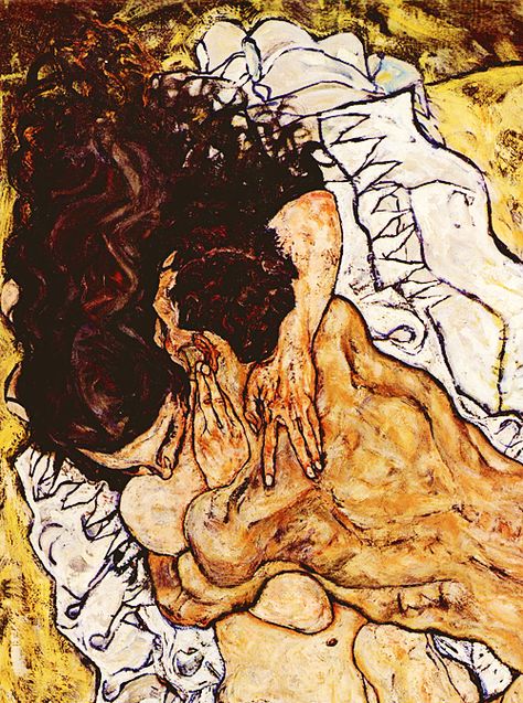 abrahammx • Egon Schiele, The Embrace (detail) On The Wings Of Love, Amedeo Modigliani, Egon Schiele, Edward Hopper, The Embrace, 2d Art, Gustav Klimt, Life Drawing, Pablo Picasso