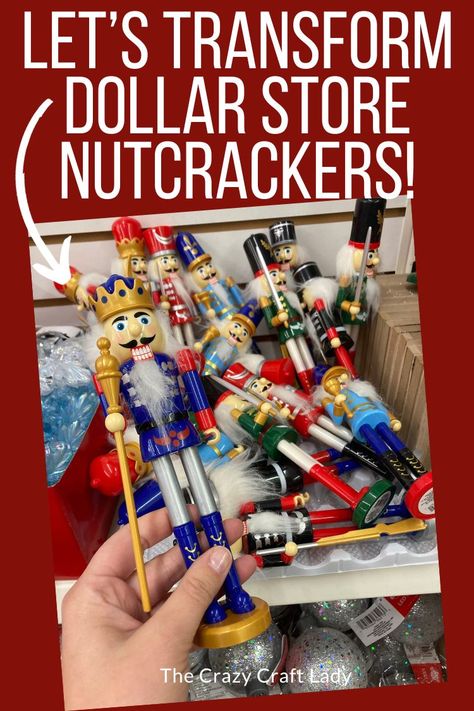 Nutcracker Painting Party, Displaying Nutcrackers At Christmas, Dollar Tree Nutcracker Diy, Nutcrackers Display, Tartan Decor, Nutcracker Crafts, Nutcracker Christmas Tree, Nutcracker Decor, Dollar Store Christmas Crafts