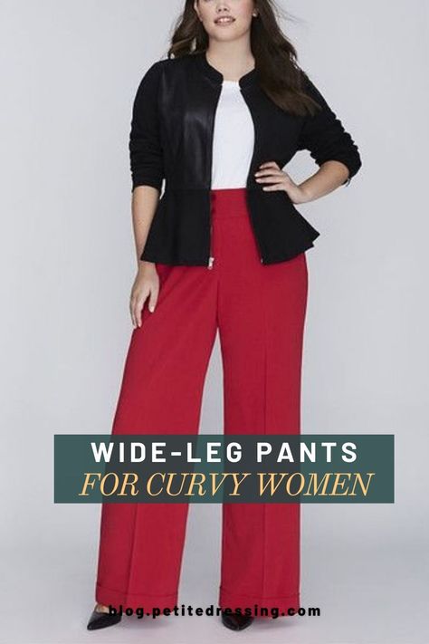 Wide Leg Dress Pants Outfit Plus Size, Size 16 Dress Pants, Styling Wide Leg Trousers Plus Size, Wide Leg Pants For Plus Size Women, Business Wide Leg Pants Outfit, Wide Leg Pants Curvy, Fall Trousers Outfit 2023, Jackets With Wide Leg Pants, Wide Leg Pants For Curvy Women