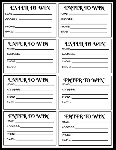 Enter To Win Printable Template, Free Raffle Ticket Template Editable, Printable Raffle Tickets Templates Free, Free Printable Raffle Tickets, Raffle Ticket Template Printable, Purse Bingo, Raffle Ticket Template Free, Flyers Ideas, Rustic Chic Living Room