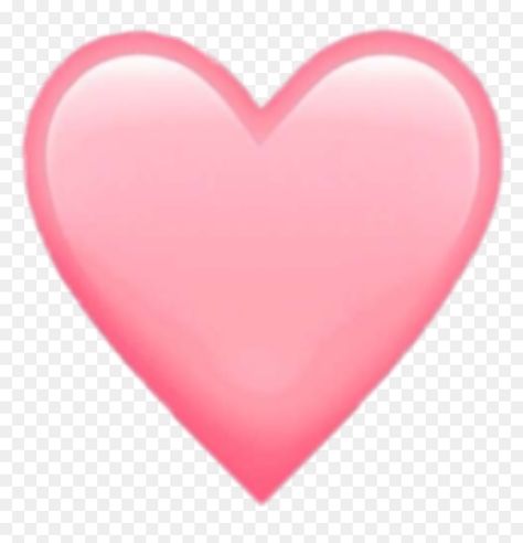 Light Pink Emoji Heart, Light Pink Heart Emoji, Instagram Pink Emoji, Cute Heart Emoji, Cute Png Icons, Girly Emojis, Cute Icons Pink, Ios Png, Ios Stickers