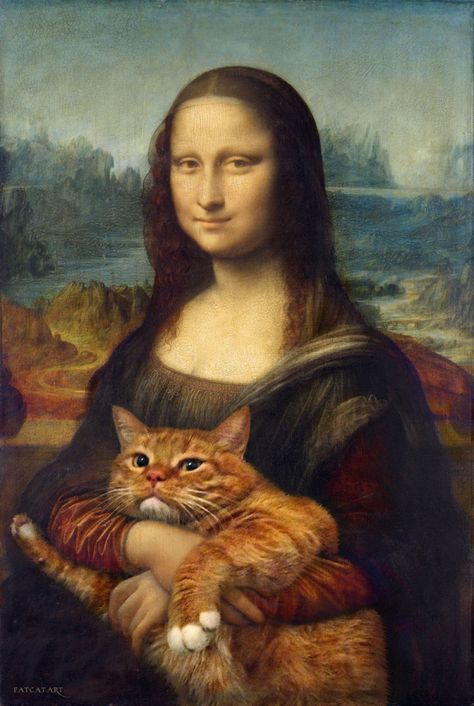 Famous Art Paintings, Istoria Artei, Most Famous Paintings, Arte Van Gogh, Ginger Cat, Art Parody, Art Classique, Poster Abstract, Fat Cat