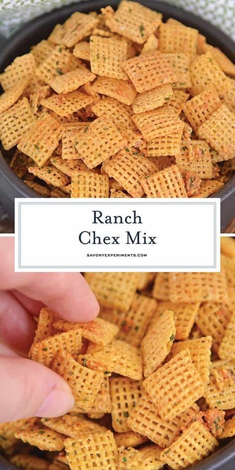 Ranch Chex Mix Recipes, Savory Chex Mix Recipes, Cereal Ideas, Savory Chex, Savory Chex Mix, Ranch Chex, Ranch Chex Mix, Ranch Oyster Crackers, Chex Snack Mix