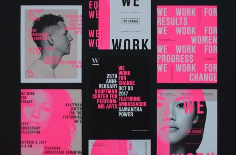 The Origins, History, and Design Power of Neon Colors — Women's Foundation Campaign Anniversary Campaign, Neon Colour Palette, Typographic Posters, Mises En Page Design Graphique, Text Poster, Zine Design, Poster Typography, Typographic Poster, Neon Design