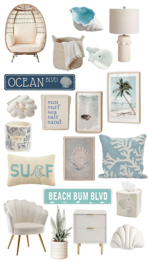 Room Ideas Beachy, Sand Aesthetic, Surf Room Decor, Coastal Room Decor, Ocean Room Decor, Beachy Room Decor, Beach Room Decor, Girls Room Design, Beachy Room