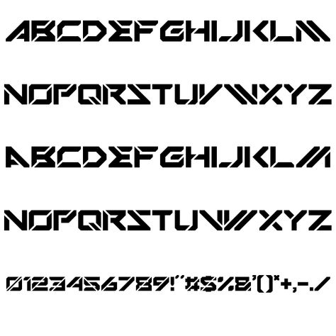 MECHSUIT FONT Future Font Design, Cyberpunk Alphabet, Futuristic Lettering, Futuristic Typography Design, A Font Letter Design, Cyberpunk Font, Future Font, Fonts Numbers, Alphabet Graffiti