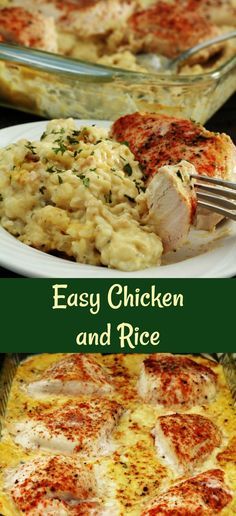 Chicken Recipes Easy Quick, Chicken Recipes Easy, Recipes Easy Quick, Chicken And Rice Recipe, Damien Rice, Chicken And Rice Casserole, Easy Chicken And Rice, Delicious Rice, Easy Rice Recipes