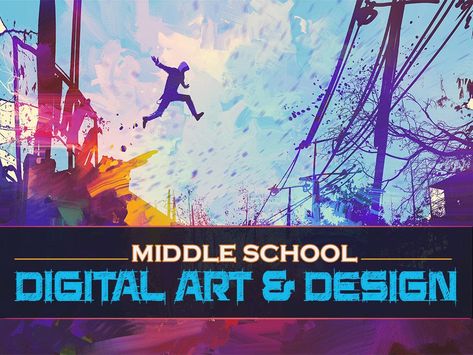 Graphic Design Lesson Plans, Graphic Design Activities, Middle School Curriculum, Digital Media Art, Teaching Graphic Design, Middle School Lesson Plans, Different Forms Of Art, Principles Of Art, School Curriculum