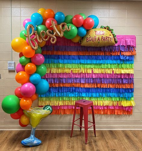 Taco Party Balloon Garland, Fiesta Theme Party Decorations Backdrops, Mexican Theme Party Balloon Garland, Taco Balloon Garland, Fiesta Party Balloons, Fiesta Balloon Arch Mexican, Taco Themed Party Decorations, Mexican Fiesta Balloons, Fiesta Theme Party Balloon Garland