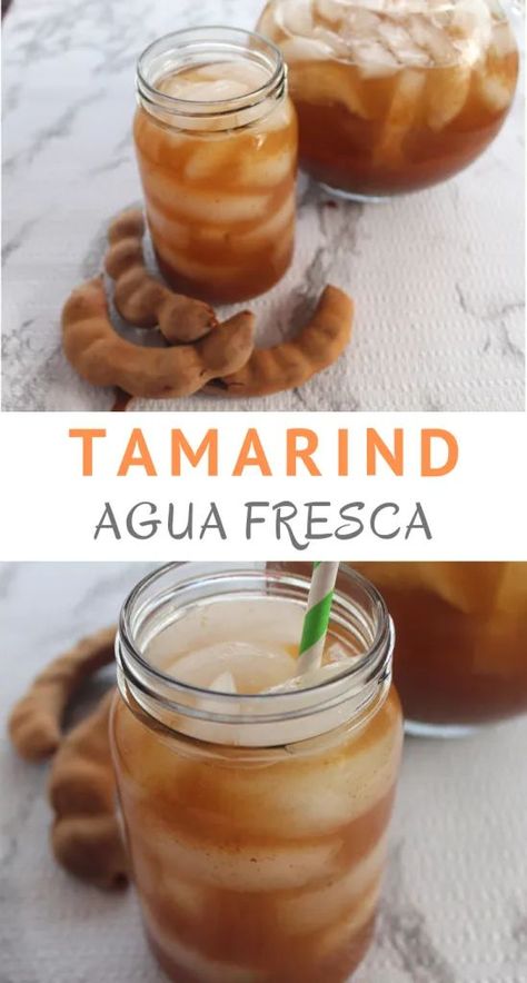 Aqua Fresca Recipes, Fresca Recipes, Tamarind Drink, Horchata Drink, Restaurant Vibes, Tamarind Recipes, Tamarind Fruit, Agua Fresca Recipe, Clean Eating Vegetarian Recipes