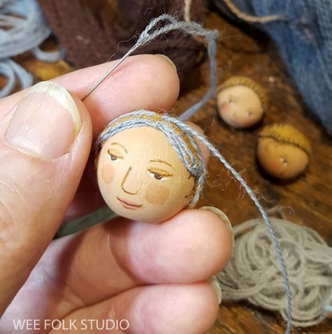 Doll house stories: kitchen – SALLEY MAVOR Folk Studio, Clothes Pin Ornaments, Wee Folk Studio, Salley Mavor, Wee Folk, Wood Peg Dolls, Bendy Doll, Folk Doll, Folk Art Dolls