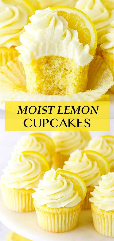 Lemon Cupcakes Decoration Ideas, Lemon Icing For Cupcakes, Lemon Cake Cupcakes, Best Lemon Frosting Recipe, Candied Lemon Cupcakes, Lemon Cake With Lemon Frosting, Lemon Cheesecake Cupcakes, Homemade Lemon Cupcakes, Lemon Cupcakes Decoration