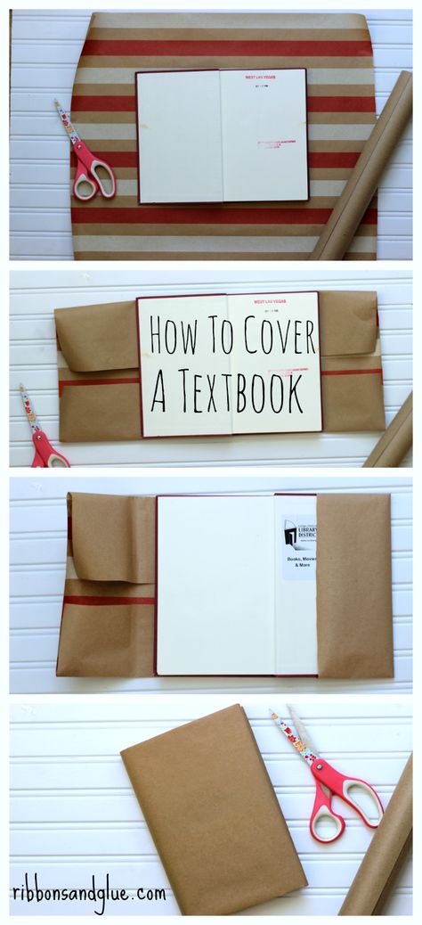 Textbook Covers Diy, How To Cover Books For School, Paper Wrapped Books, Protective Book Covers, Cover A Book With Paper, Diy Paper Book Cover, How To Cover Books With Paper, Paper Book Covers Diy, How To Cover Books