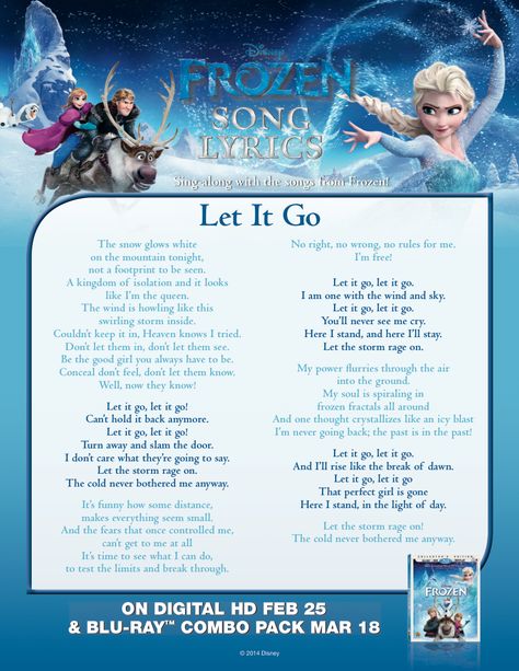 Day 25: Favorite Lyrics: Let it Go (Frozen) so empowering Frozen Song Lyrics, Let It Go Song, Disney Song Lyrics, Let It Go Lyrics, Frozen Let It Go, Frozen Songs, Frozen 2013, Disney Frozen Party, Film Trailer