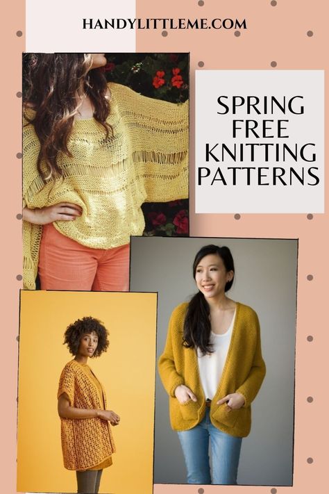 Spring Free Knitting Patterns. Take a look through these free knitting patterns form Lion Brand Yarns and see what you can cast on next! #knitting #womensknits #springknits #lionbrandpatterns #freepatterns Lion Brand Patterns, Ladies Knitting Patterns, Spring Knits, Free Knitting Patterns, Spring Weather, Lion Brand Yarn, Lion Brand, Knitted Shawls, Knitting Women