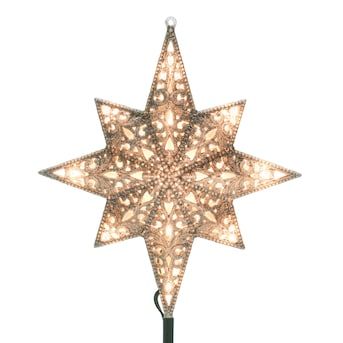 GE 11-in Star Silver Clear Christmas Tree Topper in the Christmas Tree Toppers department at Lowes.com Lowes Christmas Trees, Clear Christmas Tree, Lighted Star Tree Topper, Bethlehem Star, Slim Artificial Christmas Trees, Christmas Tree Top, Icicle Christmas Lights, Lighted Tree Topper, Christmas Tree Star Topper