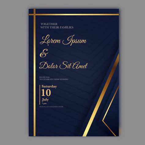 Luxury wedding invitation template | Premium Psd #Freepik #psd #wedding #wedding-invitation #luxury #elegant Luxury Invitation Design Template, Premium Invitation Design, Luxurious Invitation, Luxury Invitation Design, Classy Invitations, Invitation Design Template, Luxury Invitation, Wedding Invitation Card Template, Green Wedding Invitations