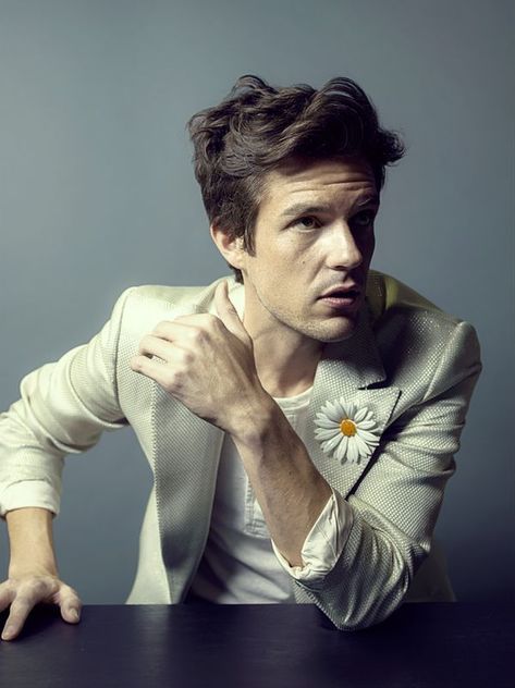 Killers frontman Brandon Flowers stops to smell the roses - The Boston Globe Mr Brightside, Brandon Flowers, Lesson Learned, Smell The Roses, The Killers, Solo Album, Interesting Faces, Man Crush, Music Bands