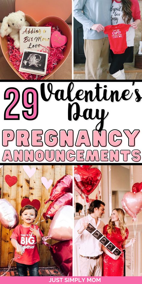 Having a baby soon and ready to make your Valentine's Day pregnancy announcement? Here are some beautiful & unique ideas for your baby reveal. Valentine’s Day Pregnancy Announcement To Parents, 2nd Baby Announcement Valentines Day, Pregnancy Announcement In February, Pregnancy Announcement To Husband Valentines Day, Valentine Baby Announcement Sibling, Valentines Big Sister Announcement, Valentine's Big Brother Announcement, Valentine’s Day Birth Announcement, Valentine Birth Announcement