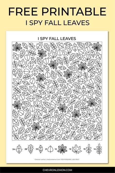 Free printable I spy fall leaves Fall Seek And Find Worksheet, Fall Seek And Find, I Spy Fall Printable, I Spy Autumn Free Printable, Fall Mazes For Kids, Fall Craft 4th Grade, Fall Activity Pages Free Printable, Fall I Spy Printables For Kids Free, I Spy Fall Printables For Kids Free