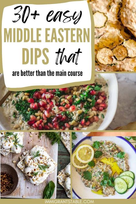 Middle East Appetizers, Middle Eastern Dips Recipes, Middle Eastern Appetizers For Party, Persian Hummus Recipes, Healthy Middle Eastern Recipes, Middle Eastern Dips, Mediterranean Dip Recipes, Middle Eastern Hummus Recipe, Middle Eastern Appetizers