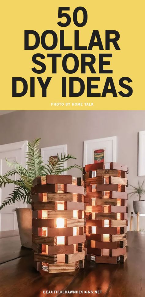 Diy Crafts For Money, Dollar Store Signs Craft Ideas, Homemade Items To Sell Ideas, Dollarama Diy Decor, Dollar Store Craft Organization Ideas, Inexpensive Crafts For Adults, Dollar Store Wood Crafts, Dollar Store Decorating Ideas, Dollar Store Hacks Diy Projects