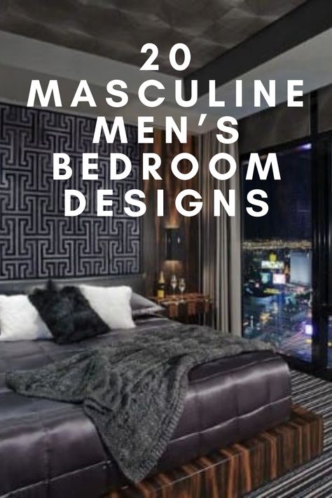 Bachelor Bedroom Ideas Masculine, Bedroom Idea For Men, Modern Single Bedroom Design, Mens Bedroom Accessories, Manly Bedroom Decor, Bachelor's Bedroom Ideas, Men Master Bedrooms Decor, Mens Bedroom Art, Man’s Bedroom Ideas