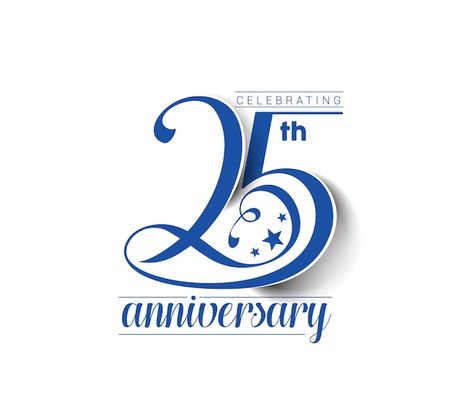 Free vector 25th years anniversary celeb... | Free Vector #Freepik #freevector #25-logo #25-anniversary #25th #25th-anniversary Shopping Bag Logo, Online Shop Logo, Anniversary Wishes For Friends, Happy 25th Anniversary, Celebration Design, 25 Year Anniversary, Wedding Salon, 20 Year Anniversary, Bag Logo