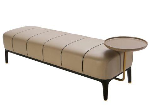 Upholstered leather bench NEW YORK | Bench by Como Furniture Modern Bench Design, Bed Ottoman Bench, Bench Design, Fabric Bench, Modern Ottoman, Ottoman Design, Living Room Sofa Design, Leather Bench, Bench Designs