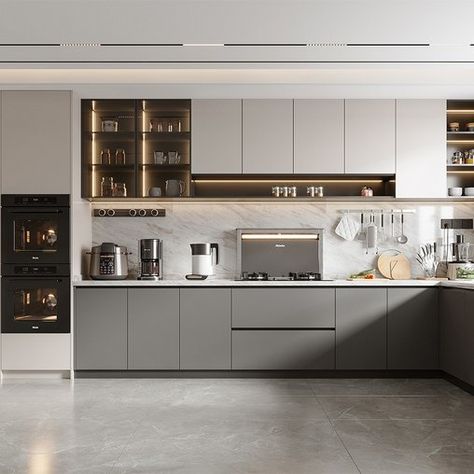 Modern kitchen Kitchen Set Contemporary, Modern Kitchen Design Usa, Kitchen Ideas Minimalist Modern Luxury, Modern American Kitchen Design, Pantry Modern Design, Kitchen Set Design Modern, Pantry Design Modern, Pantry Kitchen Design, Modeling Kitchen