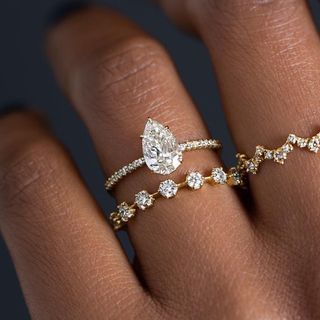 Melanie Casey • Fine Jewelry (@melaniecaseyjewelry) • Instagram photos and videos Melanie Casey, Pear Cut Diamond, Moissanite Jewelry, Unique Engagement, Diamond Cluster Ring, Diamond Cluster, 2 Carat, Pear Cut, Jewelry For Women