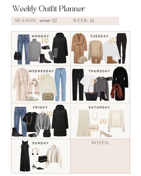 Week Of Winter Outfits, Lay Out Clothes For The Week, Gap Capsule Wardrobe, One Week Capsule Wardrobe Travel Outfits, Plan Outfits For The Week, One Week Outfit Plan, Outfits Of The Week Summer, Shopping Trip Outfit, Planning Outfits For The Week