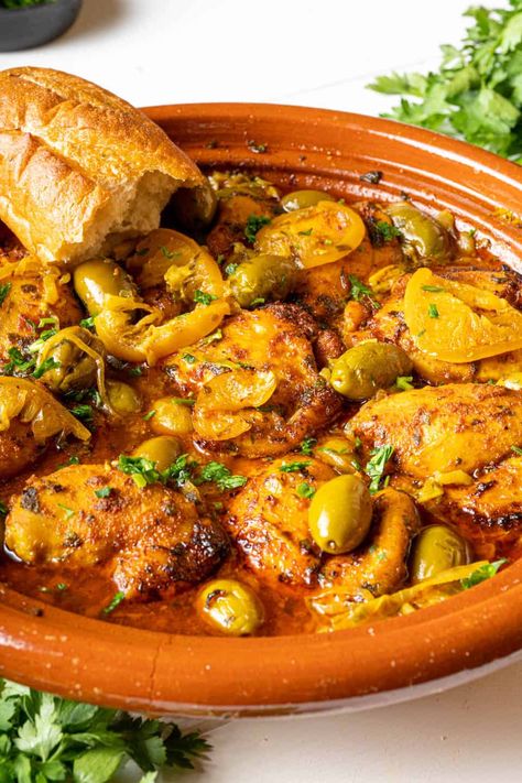 Chicken Moroccan Recipes, Moroccan Tajine Chicken, Moroccan Lemon Olive Chicken, Pastillas Recipe Moroccan Chicken, Morrocan Food Chicken Couscous, Moroccan Grilled Chicken, Moroccan Chicken And Couscous Recipes, Moroccan Chicken Tagine Recipes, Tajine Recipes Morocco