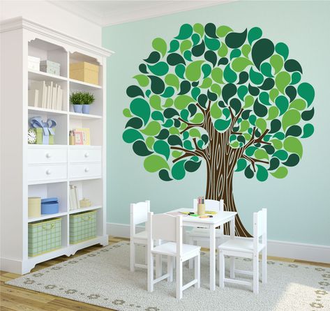 Tree wall painting