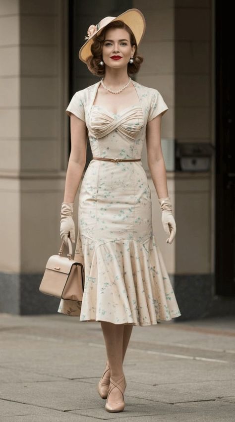 Sophisticated Outfits Women, 1800’s Dresses, 50 Style 1950s, 19402 Fashion, 60 Fashion 60s Style, 1940 Fashion Women, 1940s Womens Fashion, 1800 Women, 50’s Outfits