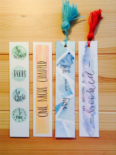 Bookmarks Creative Ideas, Diy Bookmark Quotes, Paint Sample Bookmarks Diy, Diy Bookmarks Watercolor Easy, Homemade Book Marks Diy, Watercolour Bookmarks Tutorials, Cute Diy Bookmarks Aesthetic, Watercolor Bookmarks Ideas Aesthetic, Watercolour Bookmark Ideas