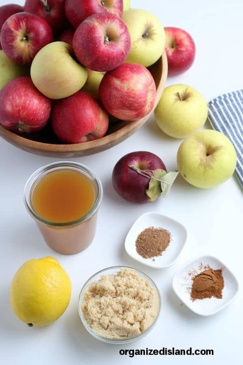 Homemade Applesauce Ingredients Vegan Applesauce, Recipe Using Applesauce, Homemade Applesauce Recipe, Easy Applesauce, Granola Muffins, Canning Applesauce, Homemade Brown Sugar, Homemade Applesauce Recipes, Applesauce Bread