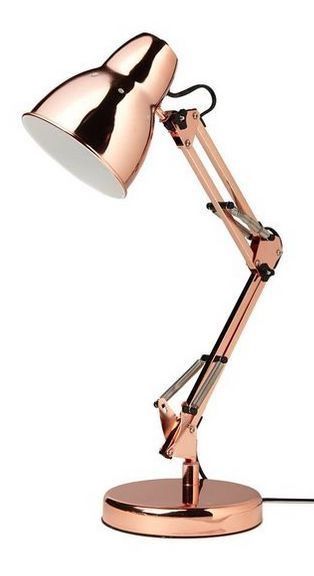 Lámpara despacho oro rosa Rose Gold Lamp, Rose Gold Room Decor, Rose Gold Rooms, Gold Desk Lamps, Rose Gold Bedroom, Gold Room Decor, Gold Desk, Copper Rose Gold, Rose Gold Decor