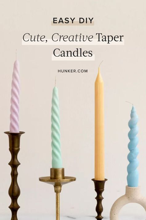 How To Make Tapered Candles, Making Taper Candles, How To Make Candle Sticks, Diy Tapered Candles, How To Make Taper Candles, Candle Stick Crafts, Diy Candlesticks, Candle Booth, Diy Taper Candles