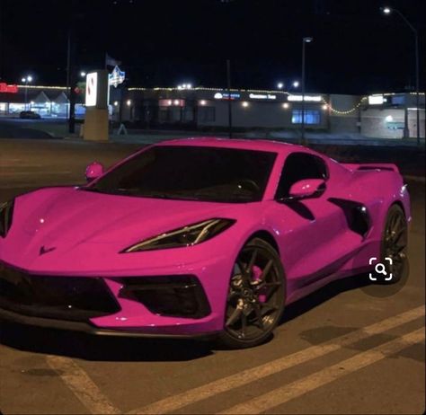 Dream Car expensive Brand new wrapped hot pink corvette r tinted windows super fast  rich Pink Cars, Pink Sports, Hot Pink, Sports Car, Models, Cars, Sports, Pink