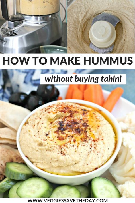 Quick Hummus Recipe Without Tahini, Home Made Hummus Recipes, Homemade Hummus Without Tahini, Hummus Recipe Without Tahini, Hummus Without Tahini, Recipes Dips, Cooking Veggies, Cob Loaf, Hummus Recipes