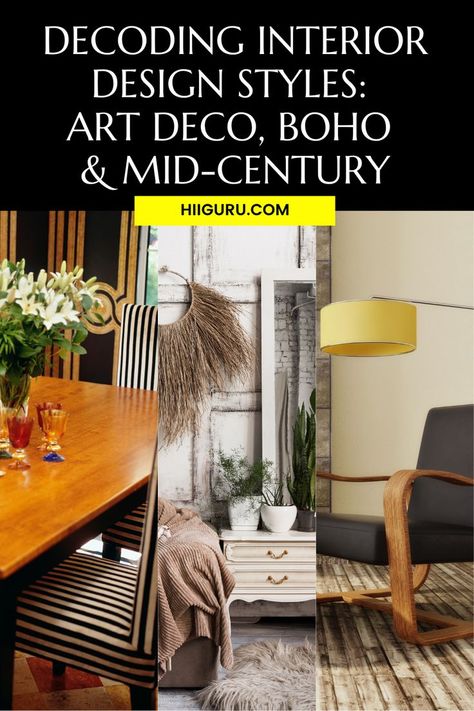 Art Deco Meets Mid Century Modern, Boho Art Deco Decor, Art Deco Farmhouse, Fun Interior Design, Artdeco Interiors, Fun Interior, Art Deco Mid Century Modern, Art Deco Living, Boho Mid Century Modern