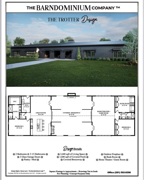 Family Compound Floor Plans, Multi Family Barndominium Ideas, Barndominium Dogtrot, Dog Trot Barndominium Floor Plans, Barndominium With Dog Trot, Dogtrot Barndominium Floor Plans, Multifamily Barndominium, Dogtrot Barndominium, Dog Trot Barndominium