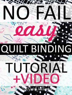 How to bind your quilt - A no fail easy approach to quilt binding Easy Quilt Binding, Quilting Easy, Machine Binding A Quilt, Quilt Binding Tutorial, Sewing Binding, I See Stars, Binding Tutorial, Easy Quilt, Modern Quilting