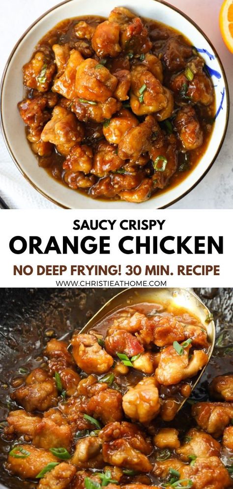 Orange Chicken. Crispy fried chicken smothered in a delicious sweet orange sauce. Satisfying for dinner, lunch or leftovers. Easy to make at home, ready in just over 30 minutes! Recipe URL: https://christieathome.com/blog/orange-chicken/ tags: how to make orange chicken, homemade orange chicken, best orange chicken recipe, orange chicken recipe, orange chicken recipe easy, orange chicken sauce, orange chicken sauce recipe Easy Orange Chicken Sauce, Orange Chicken Recipe Easy, Orange Chicken Sauce Recipe, Best Orange Chicken Recipe, Best Orange Chicken, Homemade Orange Chicken, Orange Chicken Stir Fry, Baked Orange Chicken, Chinese Orange Chicken