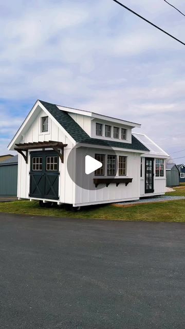 Lapp Structures LLC on Instagram: "Time to refresh some of our shed displays! You know we had to save a space for this Colonial Garden Shed + Atrium Combo!  #tinyhouse #greenhouse #sheshed #mancave #pottingshed #greenhouseideas" Garden Shed Greenhouse Combo Diy Plans, Large Garden Shed Ideas, Farmhouse Garden Shed, Landscape Shed Ideas, Turn Shed Into Greenhouse, Backyard Landscaping With Shed, Decorating Outside Of Shed, Brick Garden Shed, Cottage Shed Ideas