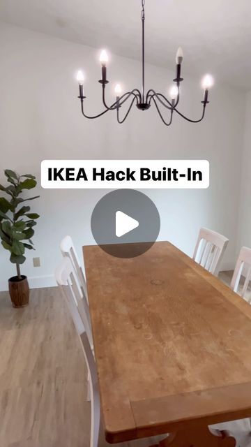 DeLancey Carson | Real, Relatable DIY on Instagram: "This project I did in April is one of my FAVORITES! 4 IKEA sektion cabinets and then custom laminate counters to match my kitchen. Slower instructions are saved to my Highlights!" Ikea Hacks For Dining Room, Ikea Hack Dining Table, Built In Shelves For Dining Room, Dining Room Cube Storage, Diy Dining Room Built Ins Ikea Hacks, Small Diy Projects For The Home, Billy Bookcase Hack Dining Room, Ikea Dining Room Hack, Ikea Hacks Dining Room