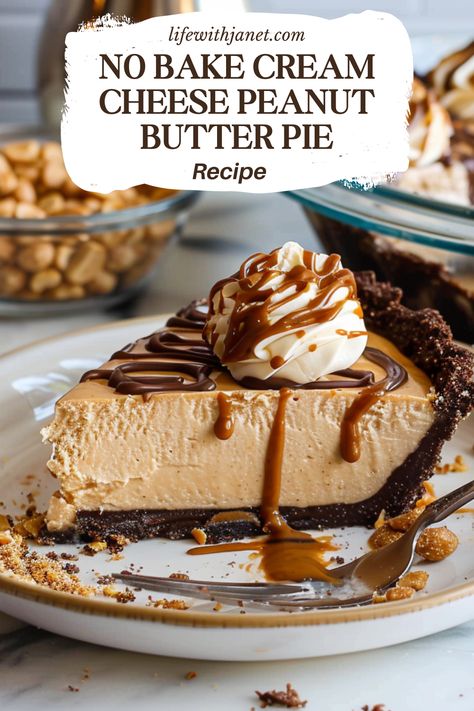 Ww Peanut Butter Pie, Peanut Butter Torte Dessert Recipes, Beginner Pie Recipes, Peanut Butter Pie Dip, Mint Pie No Bake, Peanut Butter Fluff Pie, Peanut Butter Pie With Cool Whip, Peanut Butter Pie No Cream Cheese, No Bake Peanut Butter Pie With Cool Whip