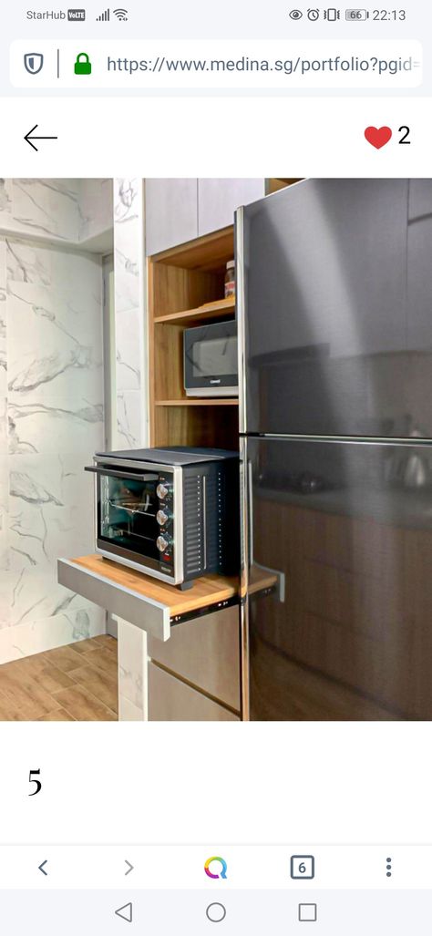 Kitchen Ideas Tall Units, Tall Unit With Microwave, Kitchen Tall Unit Wall, Otg And Microwave Unit, Microwave Cupboard Ideas, Electric Appliances Kitchen Storage, Otg Unit In Kitchen, Oven Unit In Kitchen, Oven Placement In Kitchen