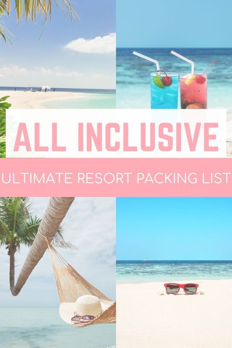 Planning an all inclusive honeymoon or all inclusive holiday? Our Ultimate All Inclusive Packing List has everything you need! Whether you're dreaming of an all inclusive honeymoon in Jamaica, the Maldives, or a Sandals all inclusive honeymoon, we've got you covered. Prepare for your all inclusive vacation to top spots like Mauritius, Zanzibar, Greece or Mexico. Discover what to pack for a seamless stay at all inclusive honeymoon resorts. Click to read more or pin it for later! ✈️🤍 How To Pack For All Inclusive Resort, What To Pack For All Inclusive Resort, All Inclusive Resort Packing List, Packing For All Inclusive Resort Jamaica, Resort Packing List All Inclusive, Packing For Honeymoon Beach, Honeymoon Must Haves, What To Pack For Mexico All Inclusive, Tropical Honeymoon Packing List